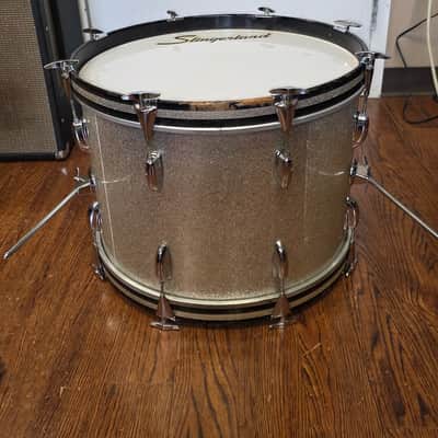 Slingerland 20x14 Bass Drum 1970s - Silver Sparkle image 9