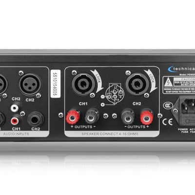 Technical Pro POWER65 6500W 2 Channel 2U Power Amplifier Amp + XLR Cable image 4