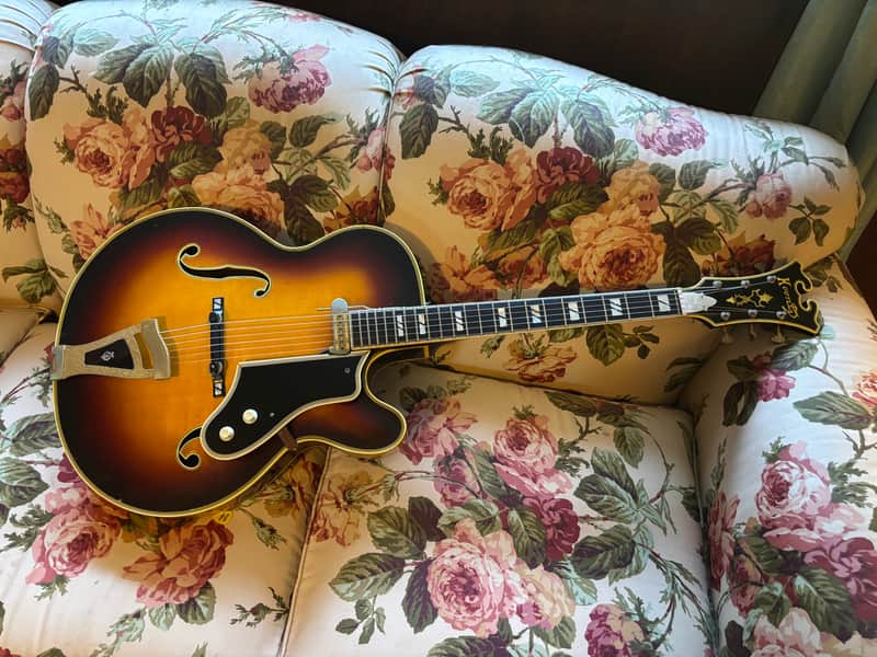Sam Koontz Dual F Hole Cutaway 18” SK-1 1970’s - Sunburst image 1