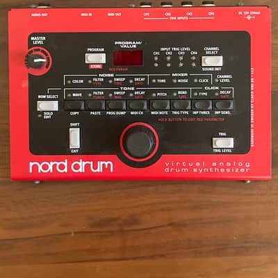 Nord Drum 4-Channel Virtual Analog Drum Synthesizer 2012 - 2013 - Red image 1