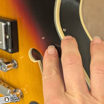 Firefly JSN Semi-Hollow Double Cut Sunburst Electric Guitar - Used image 10