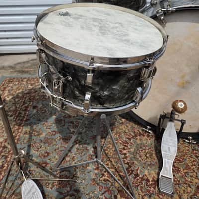 Leedy Broadway "Nite Club" 4 Piece Drum Set - 1946 - Black Diamond Pearl (C019) image 10