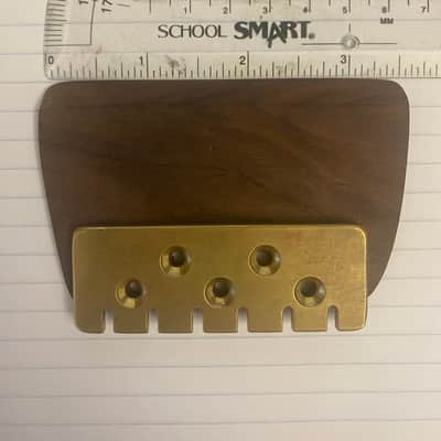 Jerry Garcia Alligator Strat Brass Tailpiece & Wood Block image 4