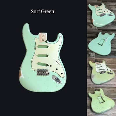 Made to Order - FRANCHIN Mercury guitar body Relic Aged 100% Nitro Lacquer (Sunburst/ Black/ White/ Blue/ Green/ Yellow/ Red/ Pink/ Burgundy/ Purple/ Gold/ Silver, etc.) Basswood Poplar Stratocaster-Strat-S-Style Made in Italy image 13