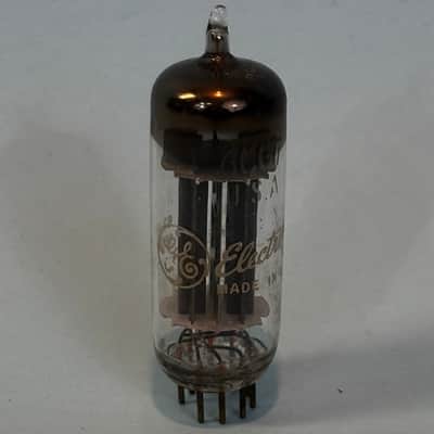 1963 General Electric 6CG7 6FQ7 Vintage 1960s Gray Plate Halo Getter Tube! T437 image 1