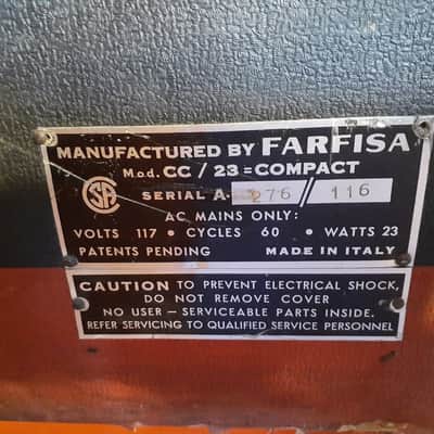 Farfisa Combo Compact 61-Key Organ 1964 - 1968 - Red with Black-White / White-Black Keys image 3