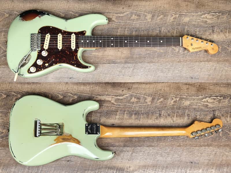MyDream Partcaster Custom Built - Surf Green over Sunburst Izabella image 1
