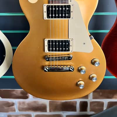 Gibson Les Paul '50s Tribute T Satin Gold Top Dark Back 2016 Electric Guitar image 4