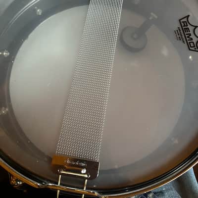 One Ludwig LB418 Black Beauty 5x14" w/Padded Bag and Extra Heads - 10-Lug Brass Snare Drum 1994 - 2016 - Black Nickel-Plated image 3