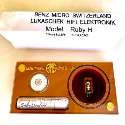 Benz Micro Ruby H MC Cartridge, Bruyère wood Body, Ruby jewel plate coil, line-contact diamond on Boron Cantilever image 2