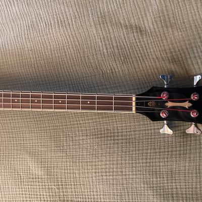 1990s DeArmond by Guild Starfire Bass Short Scale Hollowbody Electric Bass w/Case image 5
