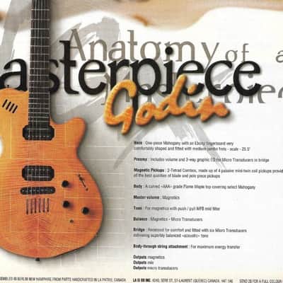Godin  LGX 1999 Pacific Blue with Piezo Acoustic Hybrid, RARE image 11