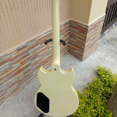 Yamaha SG-200 Rare Pearl White 80's Taiwan image 15