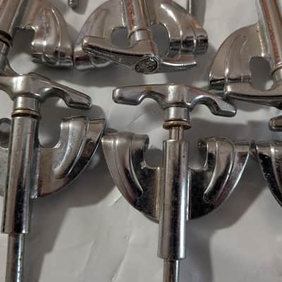 Pearl Drums Export Vintage 1980s Bass Drum Claws and Tension Rod Set of 16 image 3