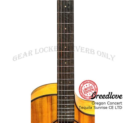 Breedlove Oregon Concert Tequila Sunrise CE LTD 2023 all solid Sitka Spruce & Myrtlewood guitar image 8