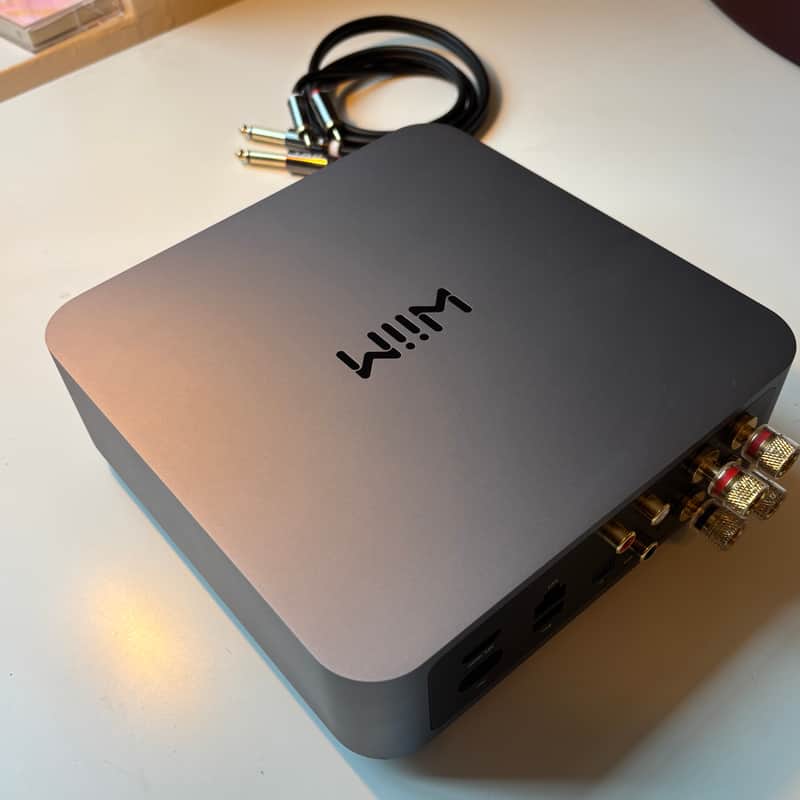 WiiM Amp Pro Streaming Amplifier 2025 - Dark Gray Anodized Aluminum image 1