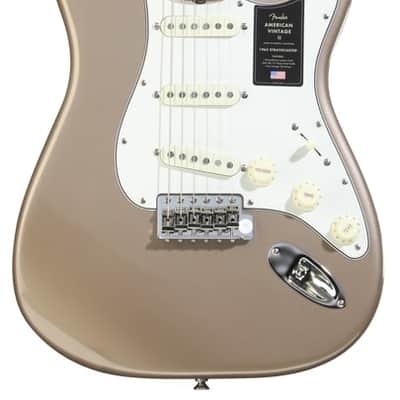Fender American Vintage II 1965 Stratocaster Electric Guitar - Shoreline Gold image 2