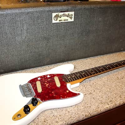 Fender Duo Sonic II 1964 Brazilian Rosewood Pre CBS Olympic White Original Fender hard case image 2