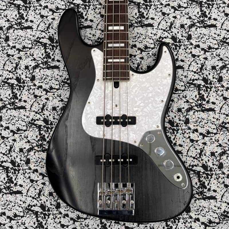 Bacchus DX4 Jazz Bass Black Woodgrain MIJ image 1