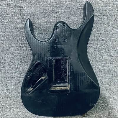 Black Guitar Body with 6 Screw Tremolo Route image 8