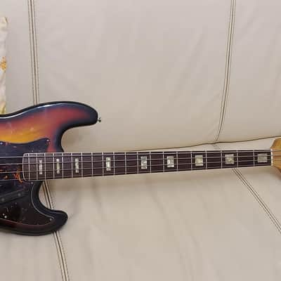 Teisco Jazz bass 1970 - Sunburst - Made in japan vintage image 1