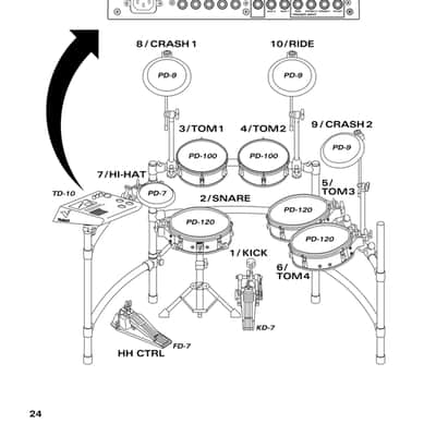 Roland TD-10 — Owners Manual User Guide Instructions — 182 Pages — USA Made image 11