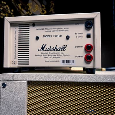 Marshall 1959SLP 35th Anniversary MK II Reissue 2-Channel 100-Watt Guitar Amp Head 1997 White w/ Matching 1960AX 4x12 Cabinet image 11