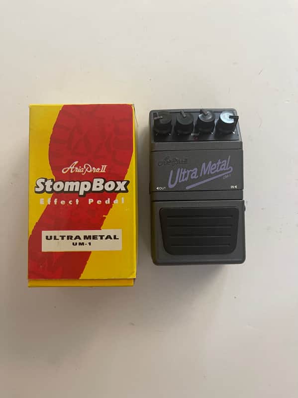 Aria Pro II Ultra Metal Distortion Vintage Guitar Effect Pedal +