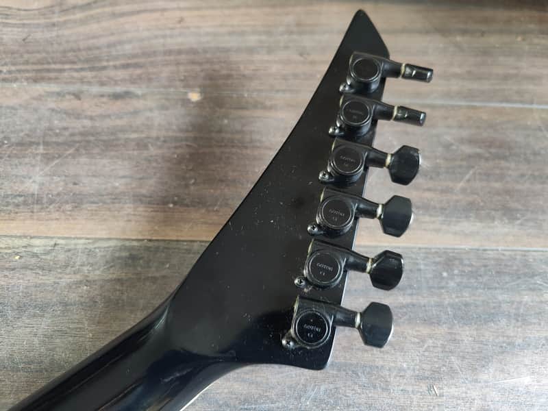Hurricane by Morris HSS Superstrat w/Kahler (Black) | Reverb