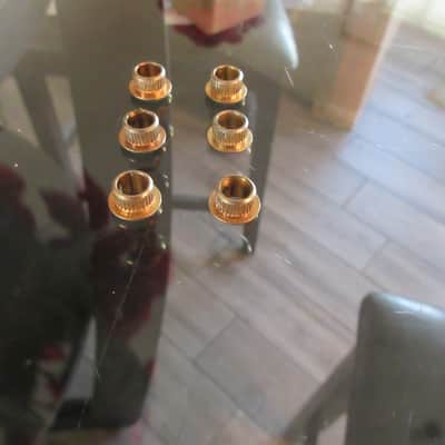 1960s Teisco Gold Tuner Ferrules Bushings Imperial Crown Aria Japan Univox Kay Ferrels image 2