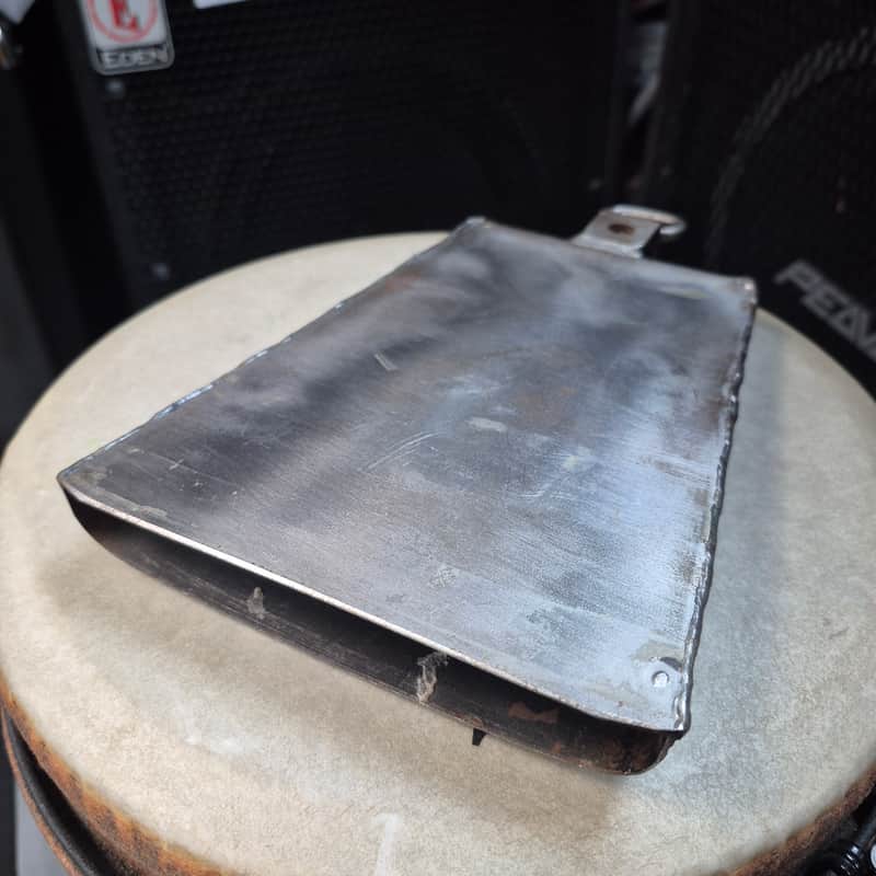 J.C.R. Half Moon Cowbell with mount 1990s Bronx- Raw Finish | Reverb
