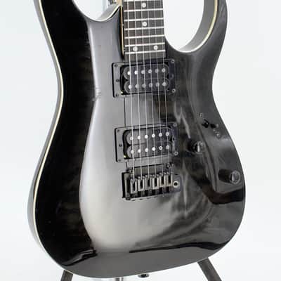 Used Ibanez GRGA120QA Transparent Black Sunburst Electric Guitar - Very Good image 7