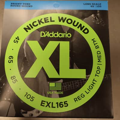 D'addario EXL-165 Reg Light Top - Med BTM Bass Strings image 1