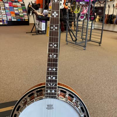 Crestwood 5 String Resonator Banjo 1970s - Mahogany image 4