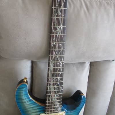 PRS Custom 24 Limited Edition Tree Of Life 2011 - Makena Blue image 3