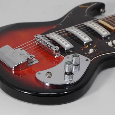 1960s Prestige Teisco 3-Pickup Vintage Electric Guitar Made In Japan image 6