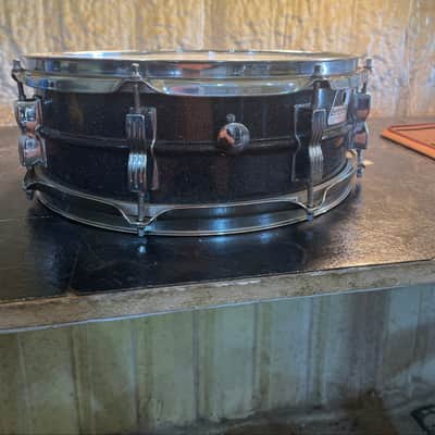 LUDWIG Black Galaxy Acrolite “Blakrolite” 14x5 Aluminum Snare Drum USA image 5