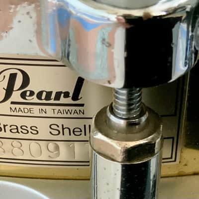 Pearl  Pearl 14’’x 3.5’’ free floating brass shell…piccolo brass snare drum 1997 image 11