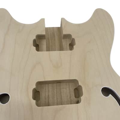 335 Style Electric Guitar Semi Hollow Body, Maple image 3