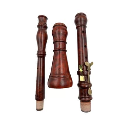 Professional German Baroque style Oboe A-415HZ, Hard Bird's eye wood oboe image 3