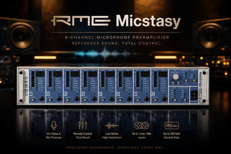 RME Micstasy 8-Channel Mic Preamp and A/D Converter NEW image 1