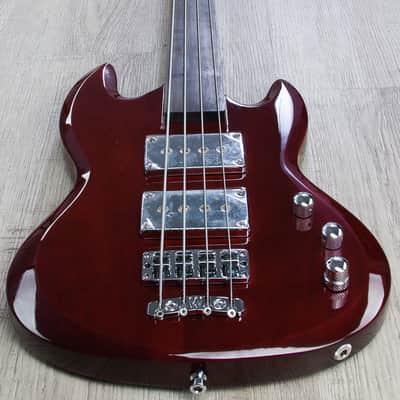 Warwick Jack Bruce Signature Fretless 4-String Bass Burgundy Red High Polish image 5