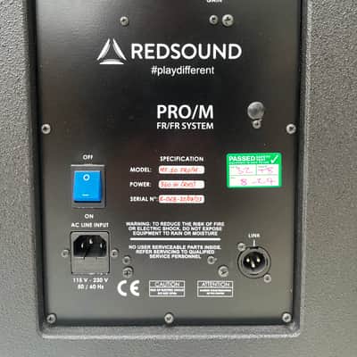 REDSOUND G66 MF.10 PRO/M FRFR Speaker Cabinet 2024 - Black image 8