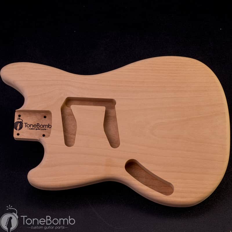 Alder Lefty Duo Sonic II / Mustang Vintage Spec 1 Piece 1205 Left Hand Unfinished Offset Guitar Body image 1