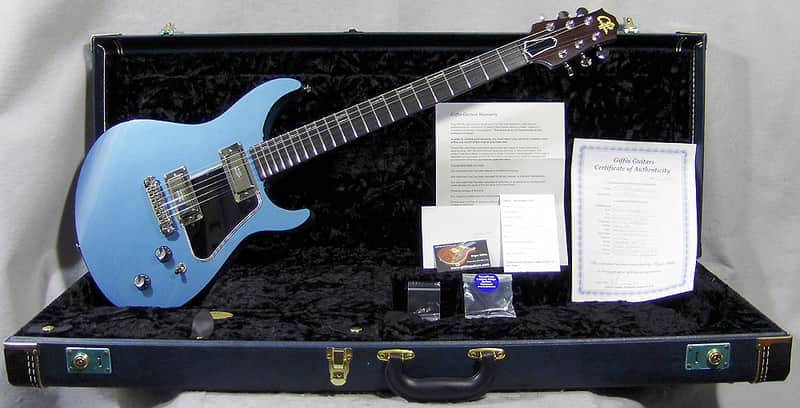 Giffin Guitars T2 Deluxe Droptop in Pelham Blue Hand Made in USA! w/Original HC image 1