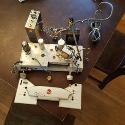 RCA Mono 6AQ5 tube amp project MI-15917 1954 Silver image 1