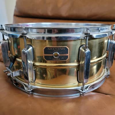 Vintage Tama Artstar ES 14x6.5 Brass Snare Drum MIJ Japan w/ Mighty Hoops image 1