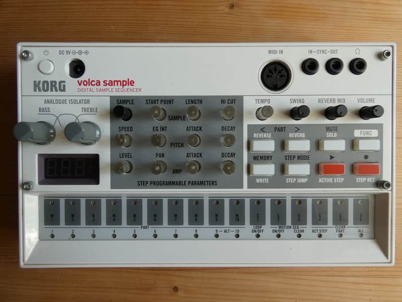 Korg Volca Sample Digital Sample Sequencer 2010s - White image 1