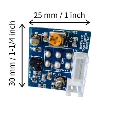 Boffin FX Toggle Switch 20dB Boost Onboard Guitar Preamp (Flat Handle) image 10