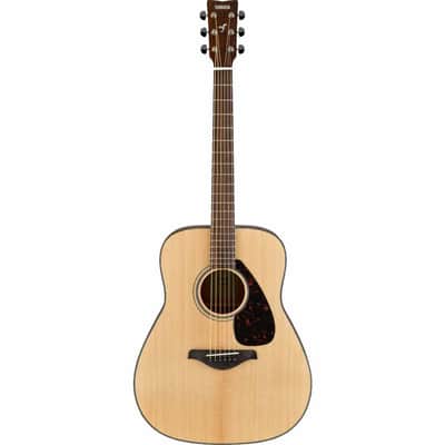 Yamaha FG800J Solid-Top Dreadnought Acoustic Guitar - Natural image 1